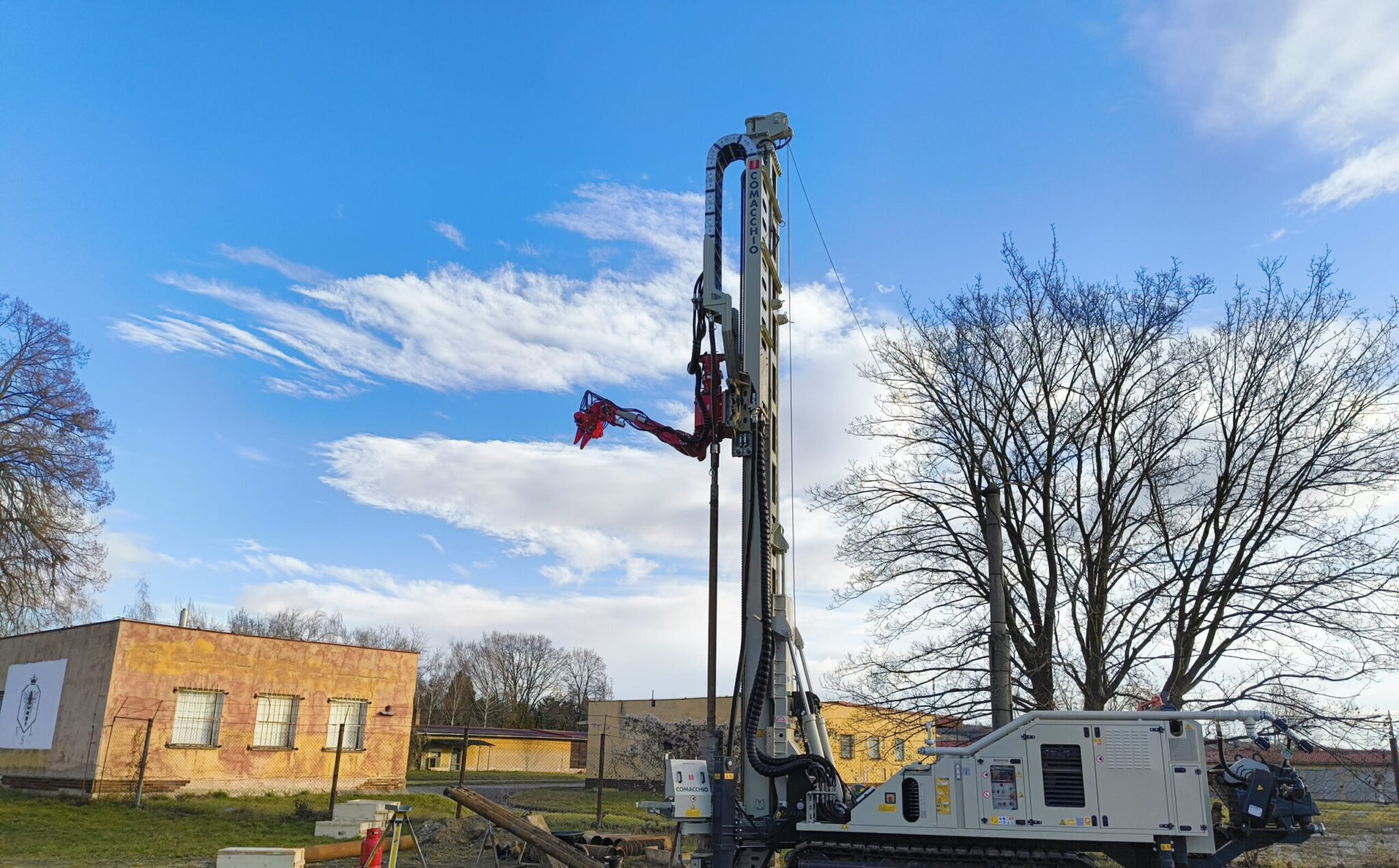 PUSH-IT project drilling rig at Litomerice site